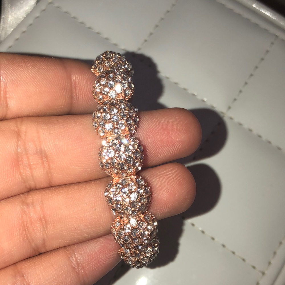 Diamond rose gold bracelet